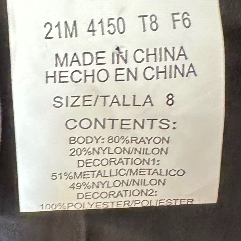 Harve Benard Black Velvet Embroidered Zip Front Jacket Size 8 - Picture 10 of 13